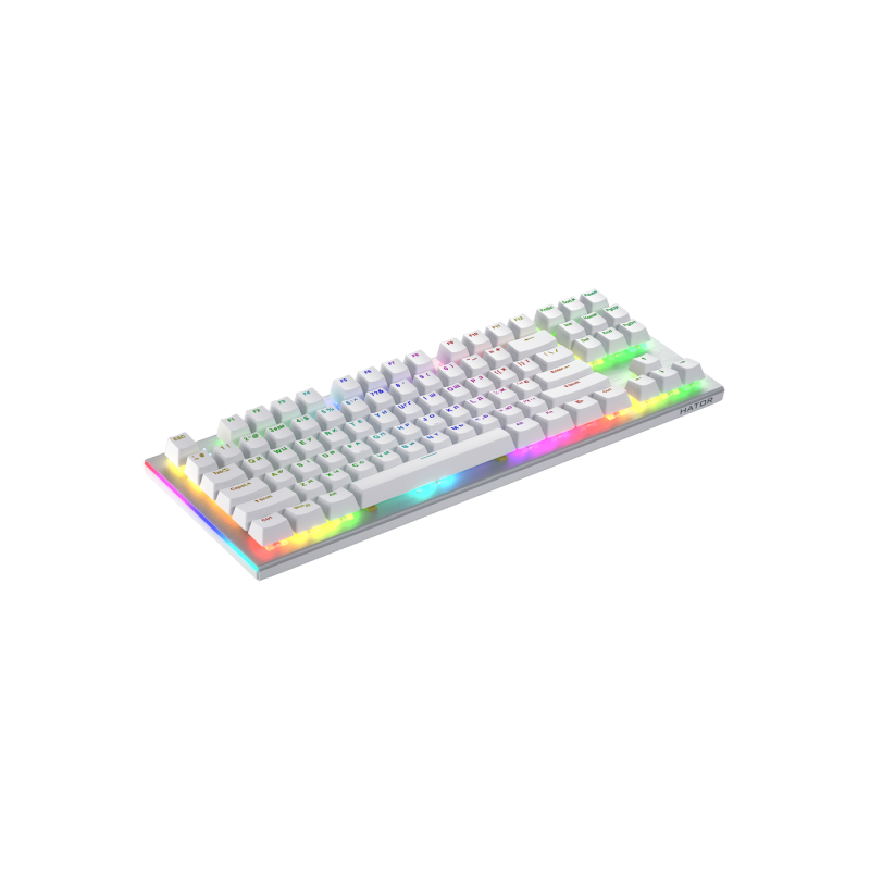 Игровая клавиатура HATOR Gravity X TKL, RGB, 1,8 м, USB, EN/UA, белая