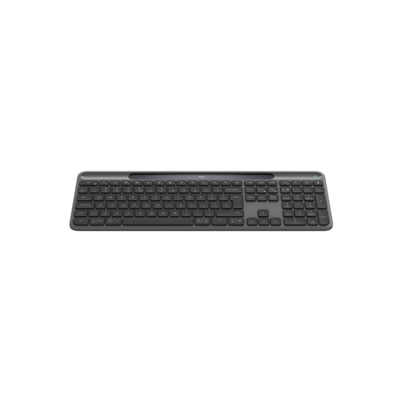 Wireless Keyboard Logitech K980, Ultra thin, Quiet Typing, F-keys, Smart Actions, Flow, Solar+, 2.4Ghz+BT, EN