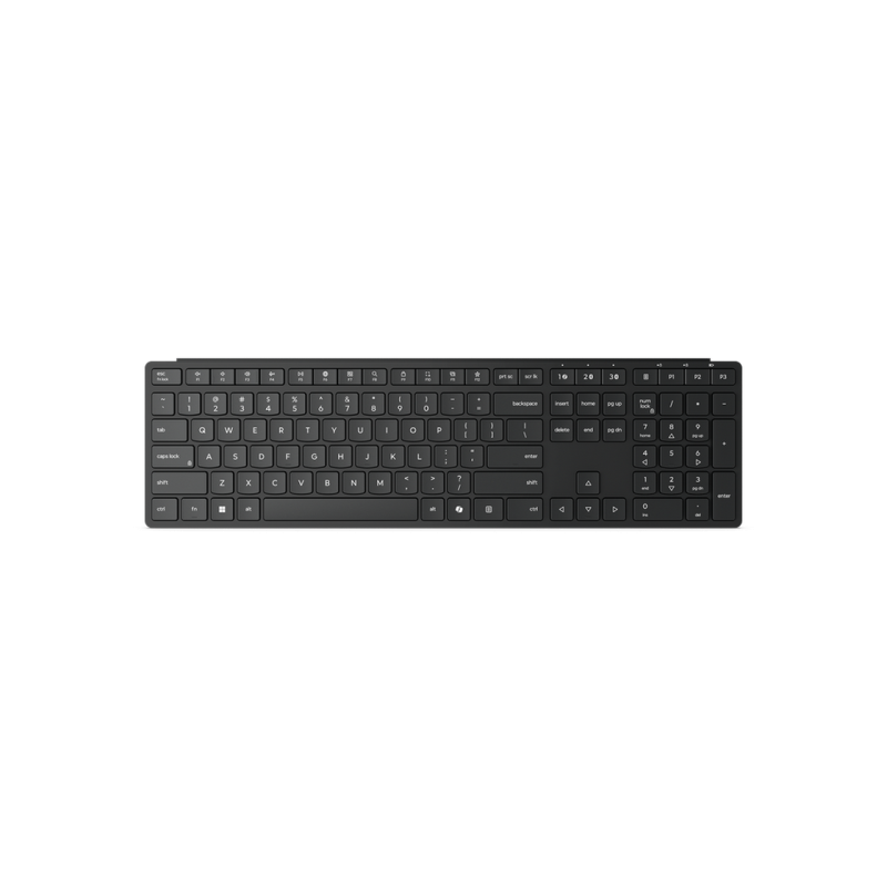 Wireless Keyboard Lenovo Pro 6000, 3-zone, Multi-device, Silent, Low-profile, Adjustable tilt leg, Spill-resistant