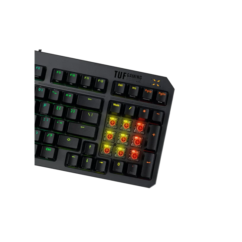 Gaming Keyboard Asus TUF Gaming K3 GEN II, Optical-mechanical RGB switches, Aluminum frame, USB passthrough, Aura