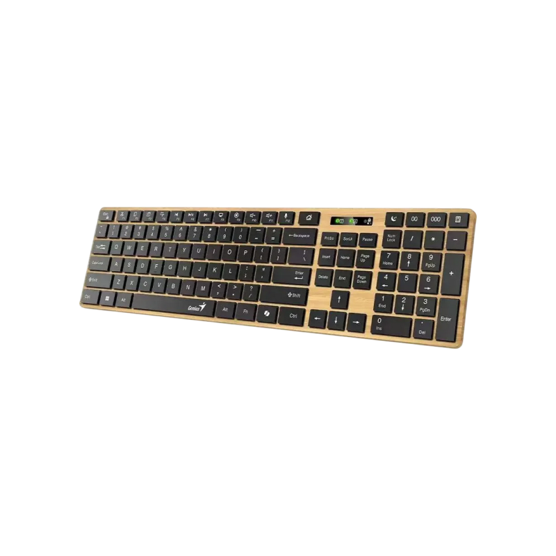 Wireless Keyboard Genius SlimStar 7250BT, Multimedia, 12 Fn Keys, Chocolate keys, Battery indicator, 1xAA, 2.4Ghz+