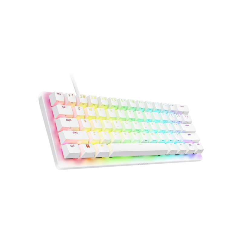 Игровая клавиатура Razer Huntsman V3 Pro Mini, белая.