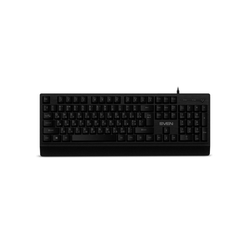 Gaming Keyboard SVEN KB-C7150EL, Multicolored backlit, 12 Fn keys, Black, USB