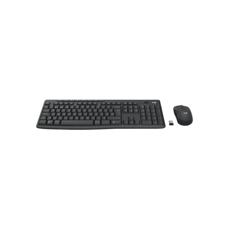 Wireless Keyboard & Mouse Logitech MK370, Media keys, Silent, Spill-resistant, 5M, 1000dpi, 3 buttons, 2xAAA/1xAA, 2.4Ghz+BT