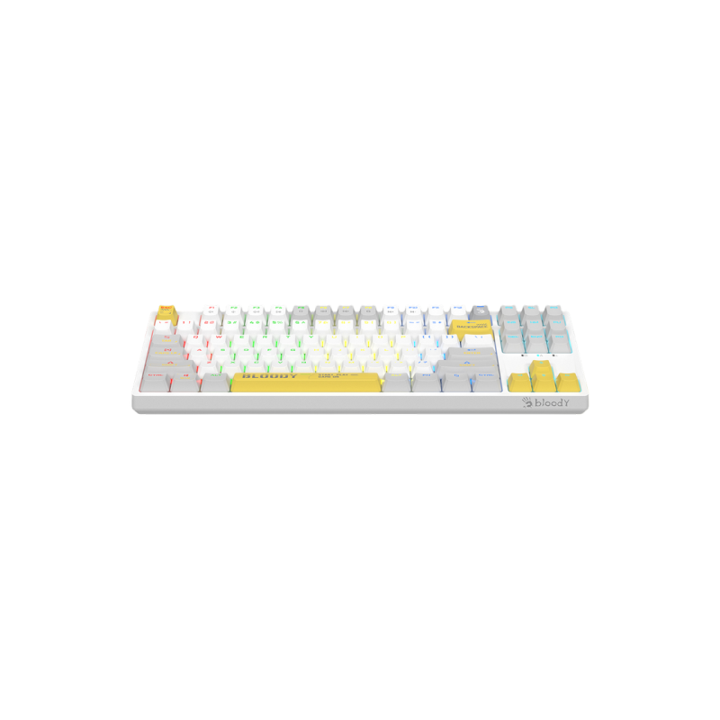 Клавиатура Bloody S87, Energy White