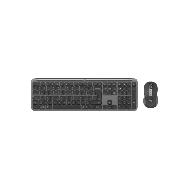 Wireless Keyboard Logitech MK950 for Business Ultra thin, Quiet Typing, F-keys, Flow, 4000dpi, 6 buttons, 2xAAA/