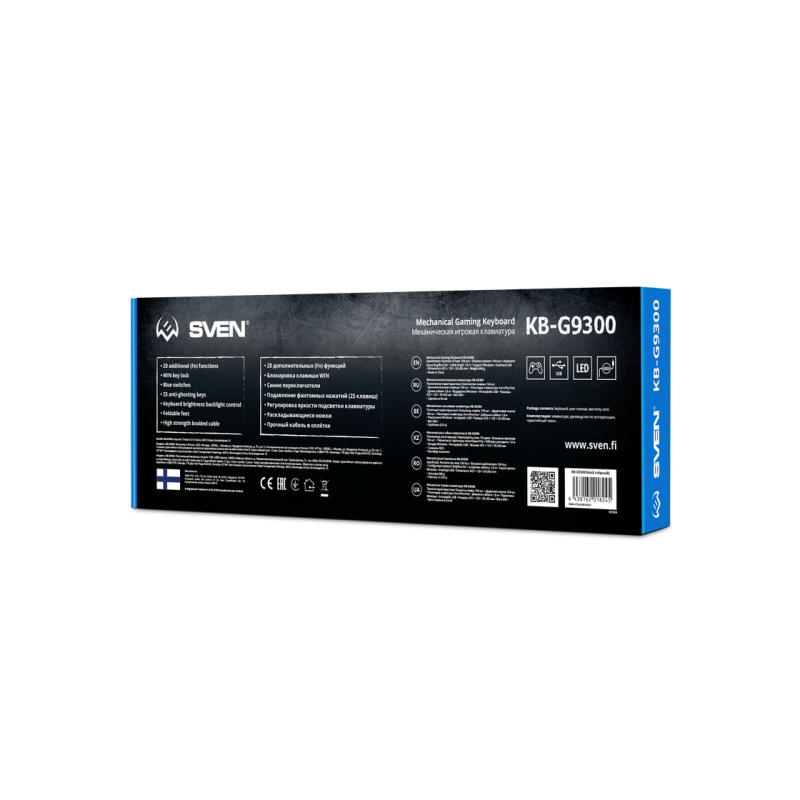Клавиатура Sven KB-G9300, EN/RU, Black