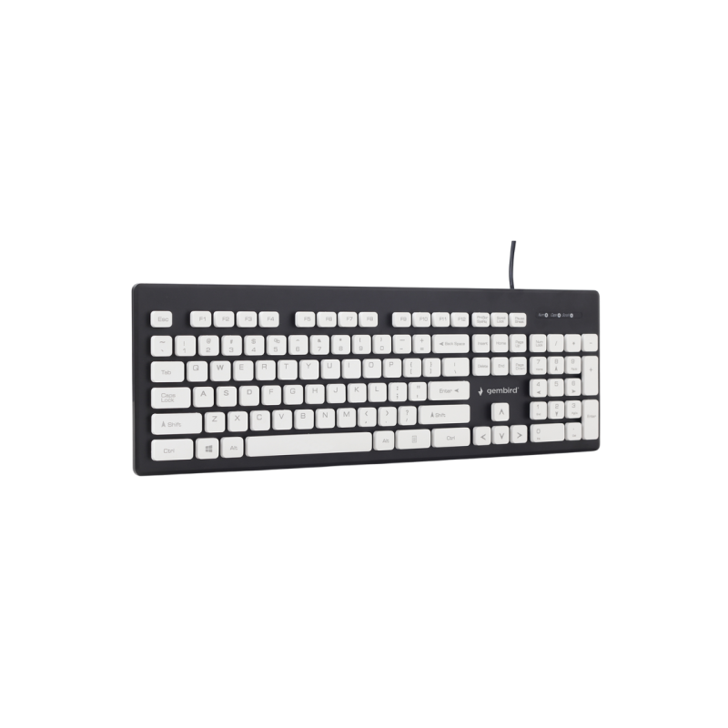 Клавиатура Gembird KB-CH-01, Black/White