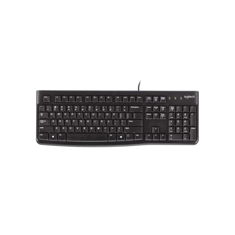 Клавиатура Logitech K120 OEM, EN/RU, Black