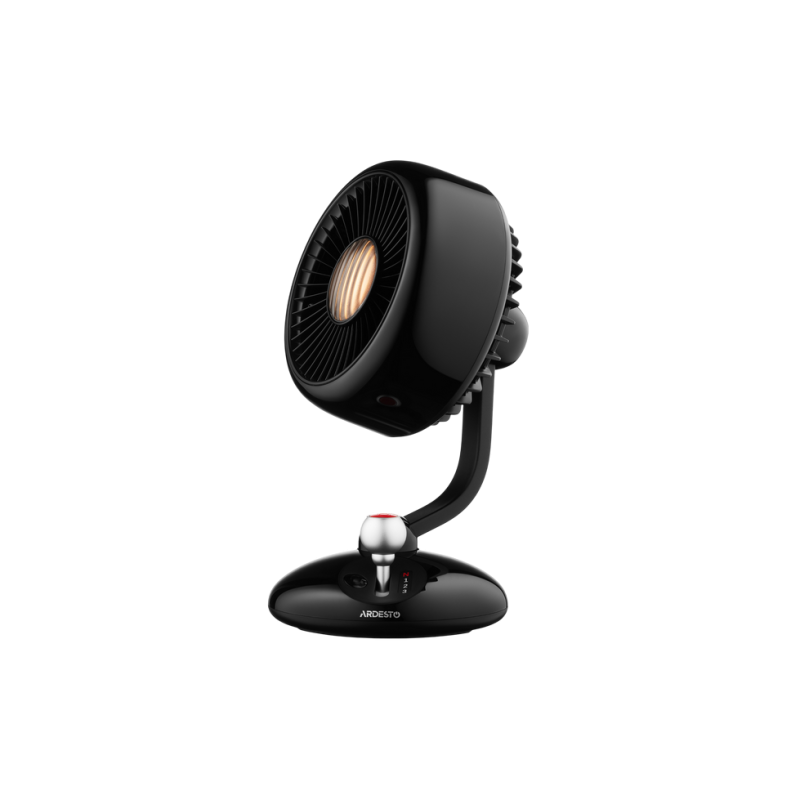 Fan ARDESTO AviaFan FT-F3600BL, 12cm,rechargeable, backlight, USB-A Type-C, Black