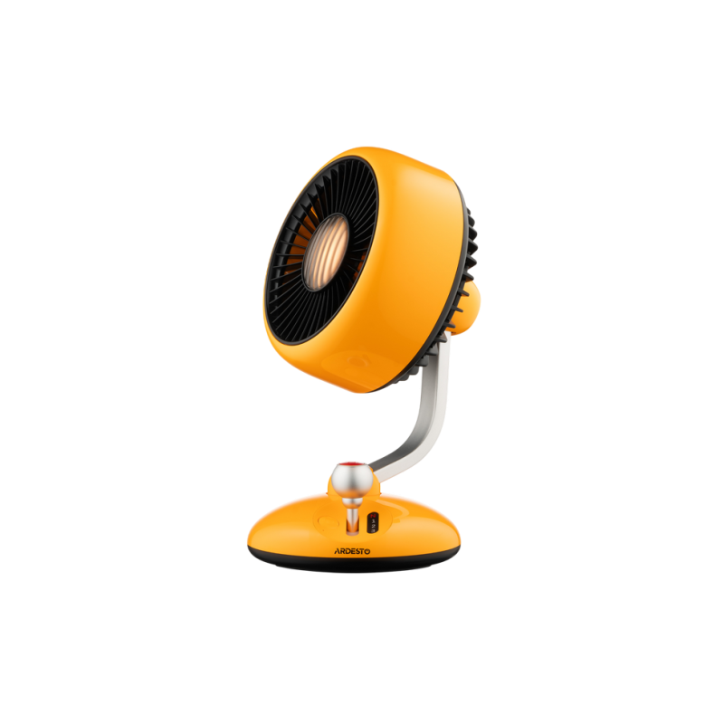 Fan ARDESTO AviaFan FT-F3600Y, 12cm, rechargeable, backlight, USB-A Type-C, Yellow