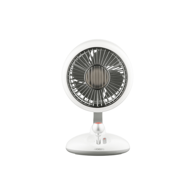 Fan ARDESTO AviaFan FT-F3600W, 12cm, rechargeable, backlight, USB-A Type-C, White