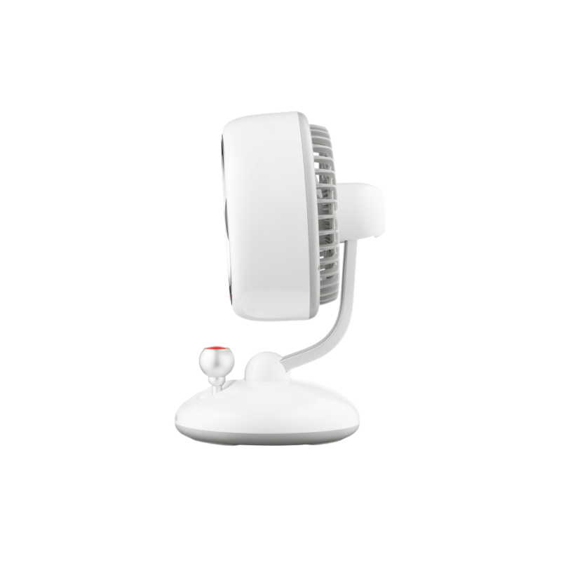 Fan ARDESTO AviaFan FT-F3600W, 12cm, rechargeable, backlight, USB-A Type-C, White