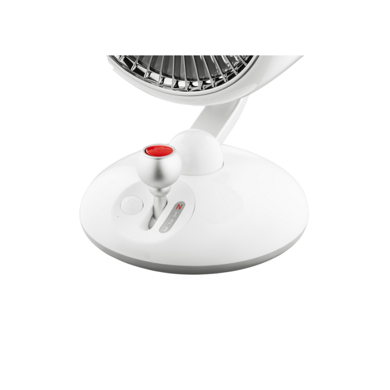 Fan ARDESTO AviaFan FT-F3600W, 12cm, rechargeable, backlight, USB-A Type-C, White