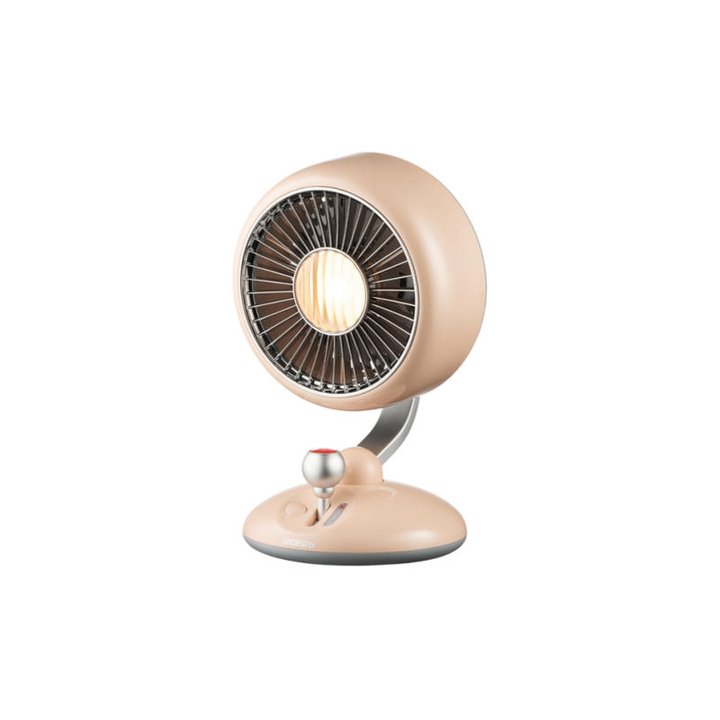 Fan ARDESTO AviaFan FT-F3600BG, 12cm,rechargeable, backlight, USB-A Type-C, Beige