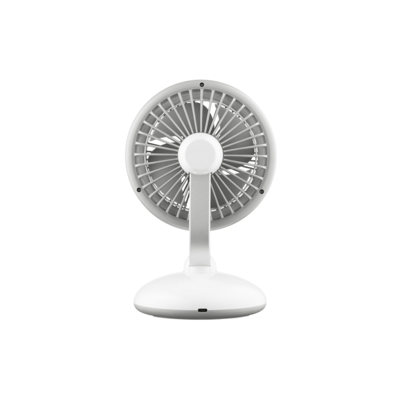 Fan ARDESTO AviaFan FT-F3600W, 12cm, rechargeable, backlight, USB-A Type-C, White