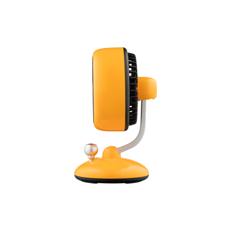 Fan ARDESTO AviaFan FT-F3600Y, 12cm, rechargeable, backlight, USB-A Type-C, Yellow