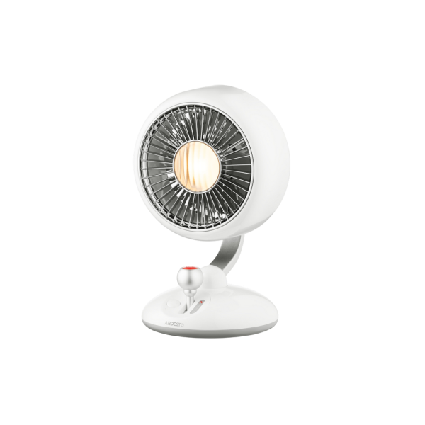 Fan ARDESTO AviaFan FT-F3600W, 12cm, rechargeable, backlight, USB-A Type-C, White