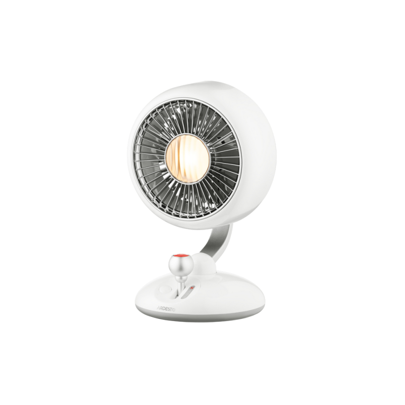 Fan ARDESTO AviaFan FT-F3600W, 12cm, rechargeable, backlight, USB-A Type-C, White