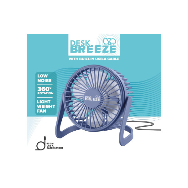 Fan Cellularline Desk Breeze, Violet