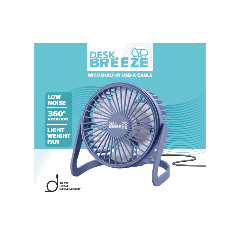 Fan Cellularline Desk Breeze, Violet