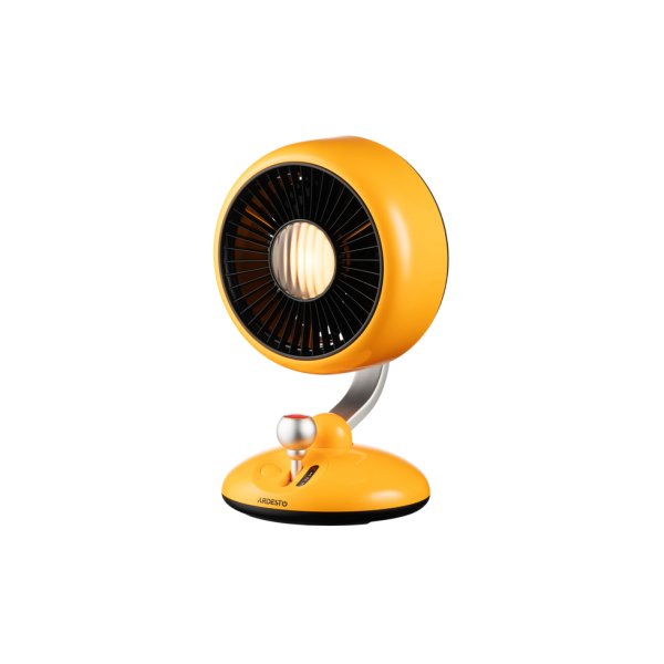 Fan ARDESTO AviaFan FT-F3600Y, 12cm, rechargeable, backlight, USB-A Type-C, Yellow