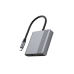 Док-станция Gembird A-CM-COMBO3-05, USB 3.1, USB-C, HDMI 4K@60Hz, PD 90 Вт, металлический корпус.