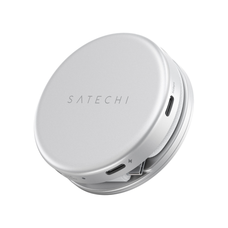 Satechi OntheGo™ 5-in-1 Multiport Silver, USB-C Host, USB-C PD60W, USB-C 3.2Gen1, USB-A 3.2Gen1, SD/HDMI 4K@60Hz