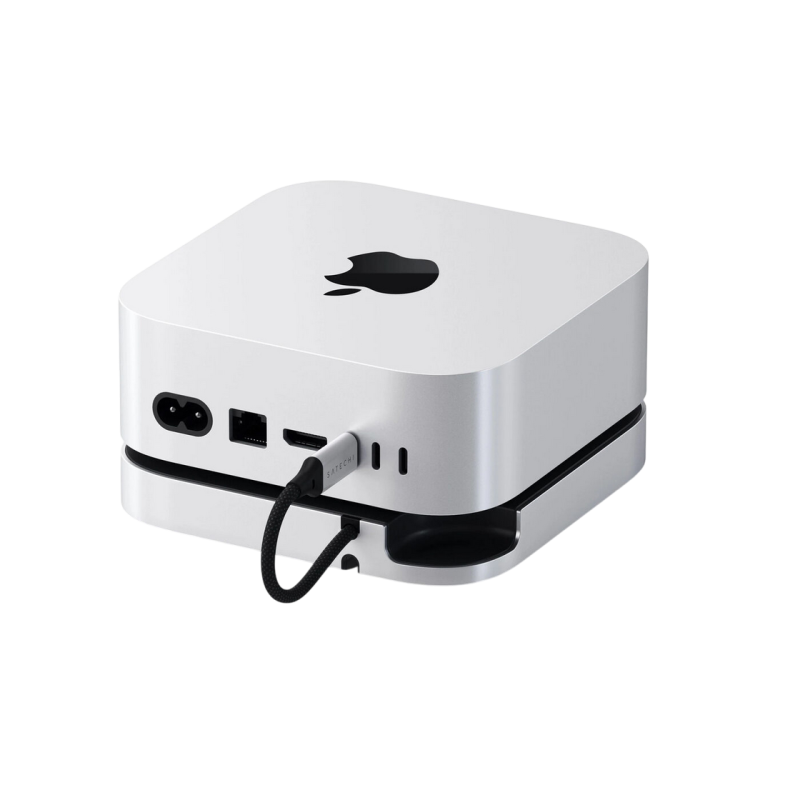Satechi Mac Mini M4 Stand & Hub with SSD Enclosure, 2xUSB-A3.2 Gen2, USB-A2.0, SD