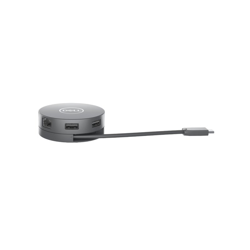 Многопортовый адаптер Dell DA305 6-в-1 USB-C - 2xUSB-A 3.2 gen2, RJ-45, 1x SB-C 3.2 Gen2, HDMI, DP, 84 г