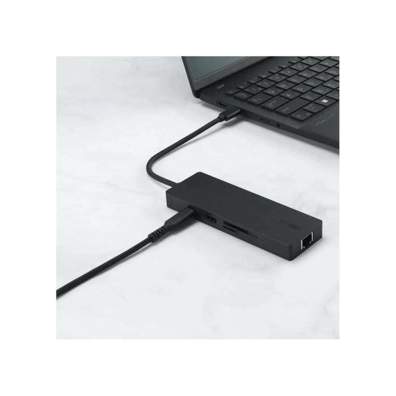Docking Station Asus DC210, USB-C, 2xUSB-A, 2xUSB-C, RJ45 5Gbps Data, 4K@ 60Hz HDMI 2.1, SD&microSD card reader
