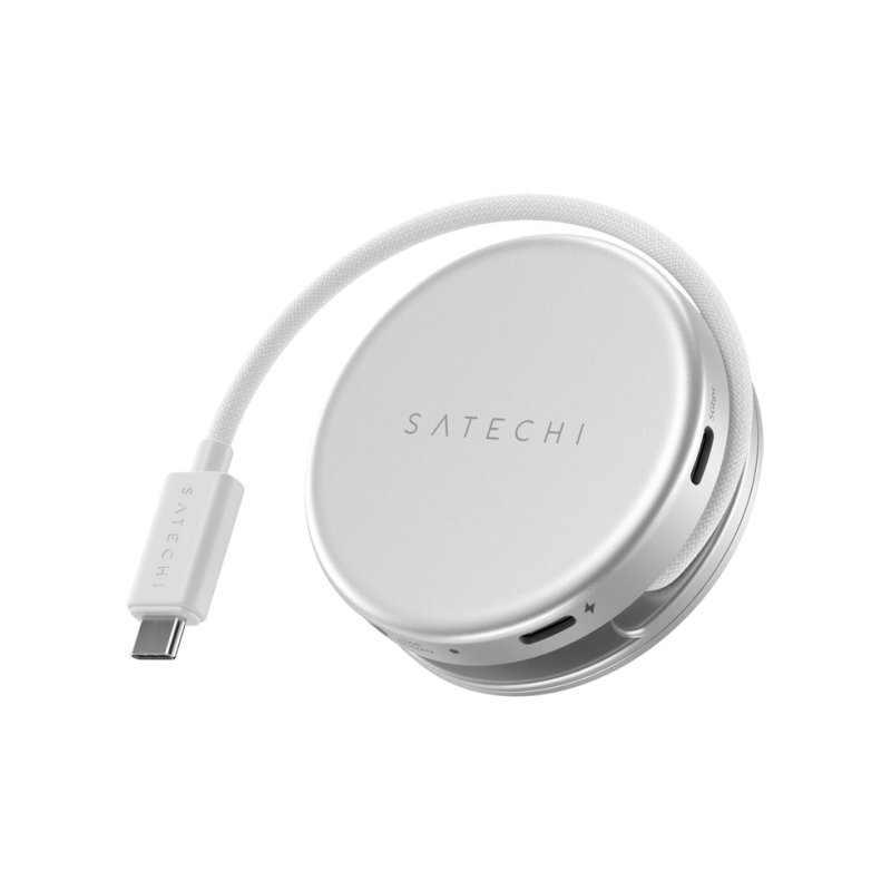 Satechi OntheGo™ 5-in-1 Multiport Silver, USB-C Host, USB-C PD60W, USB-C 3.2Gen1, USB-A 3.2Gen1, SD/HDMI 4K@60Hz