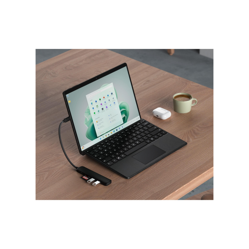 Adapter Satechi Slim multiport 4-in-1 USB-C, Black