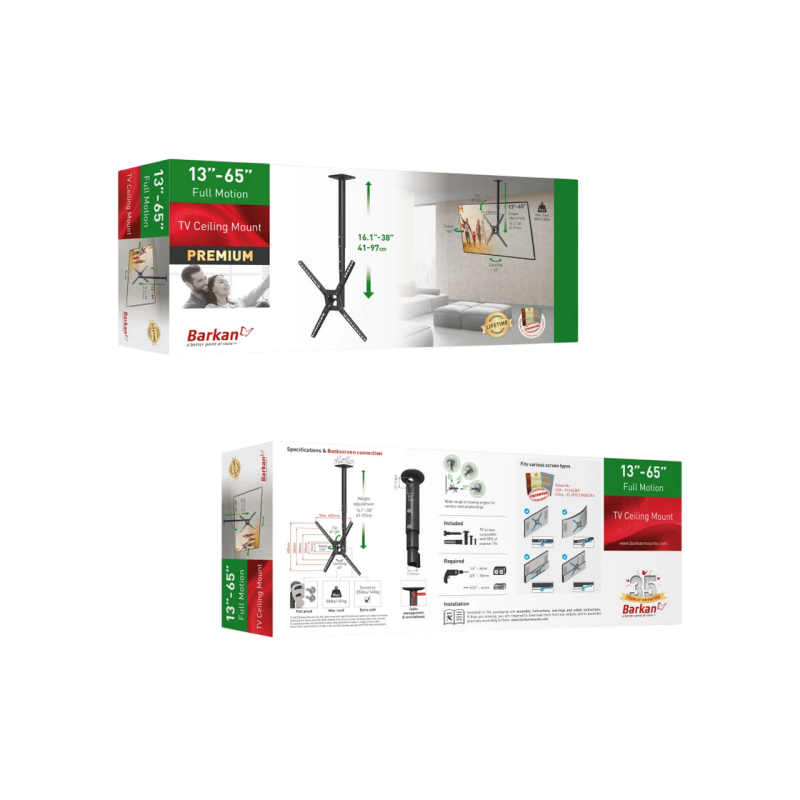 Крепление для телевизора Barkan 3500B White/Black