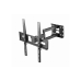 Настенное крепление Gembird "WM-55ST-03", черное, 32–55 дюймов, 35 кг, VESA: до 400 x 400, расстояние от стены: 105–429 мм ±90°,-