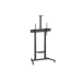 Display/TV Mobile Stand 100P-10060T black; 2 Shelves; 60-100";TV 120kg; Shelves each 5kg;+5°/-10° tilt.;Height