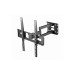 Настенное крепление Gembird "WM-55ST-03", черное, 32–55 дюймов, 35 кг, VESA: до 400 x 400, расстояние от стены: 105–429 мм ±90°,-