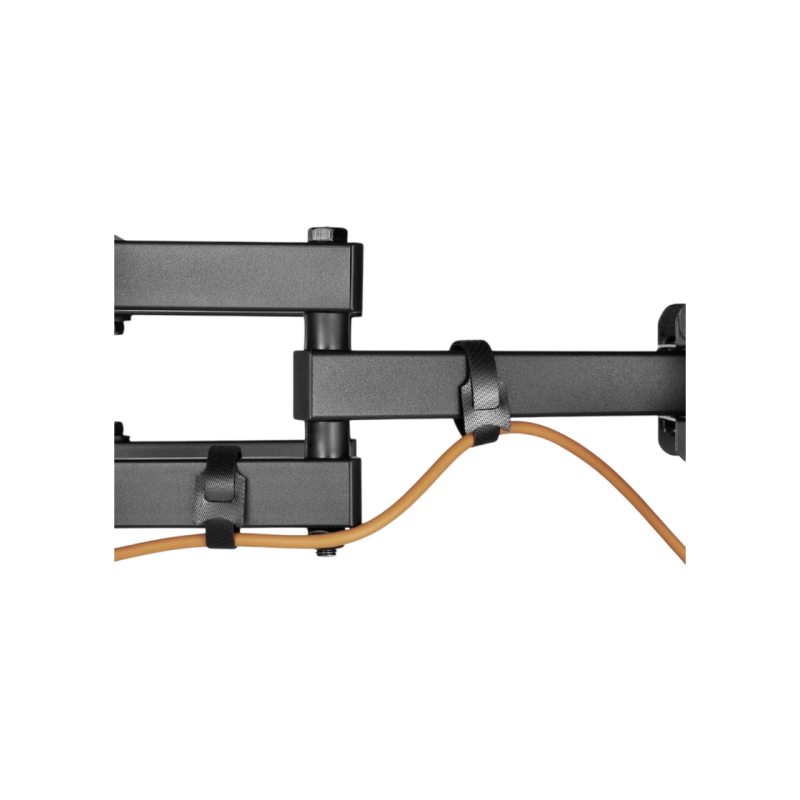 Wall Mount Gembird "WM-80ST-03" Black 37"-80", 40kg, VESA:up 600x400, Wall dist:67~355mm, ±60