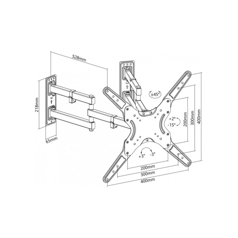 Крепление для телевизора Reflecta FLEXO 55-4040TC