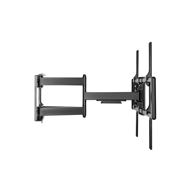 Настенный кронштейн Gembird "WM-120ST-01" черный, 60"-120", 120 кг, VESA: до 900x600, расстояние от стены: 75 ~ 703