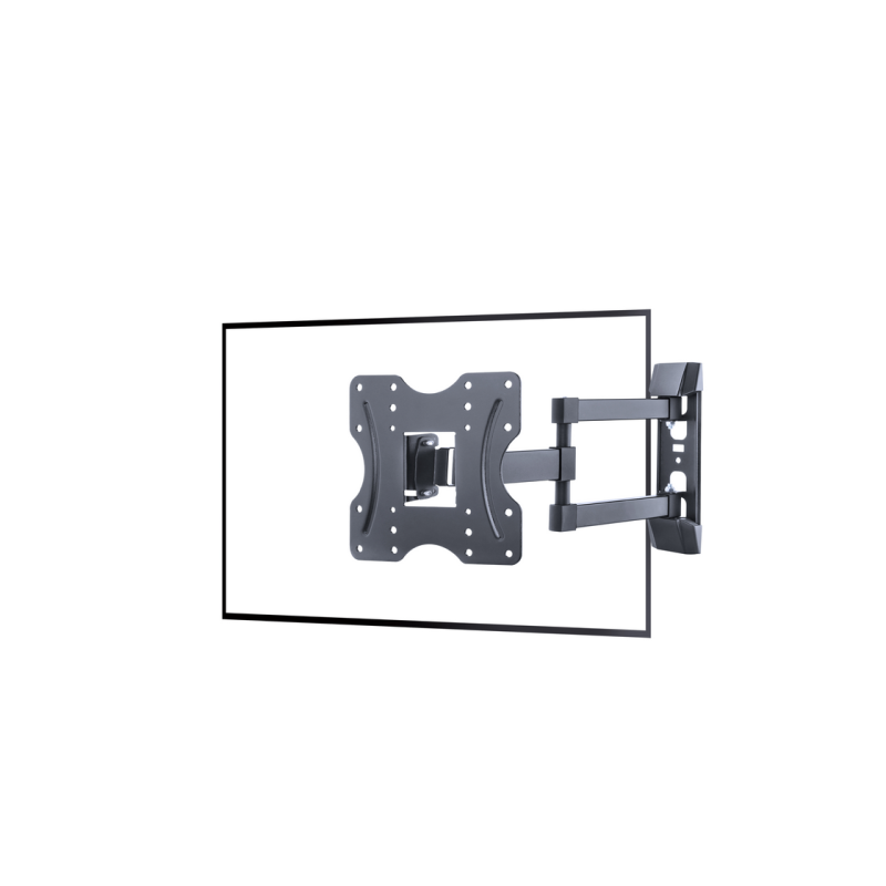 Настенное крепление Gembird "WM-42ST-02" черное 23"-42", макс. 30 кг, VESA мм: до 200 x 200, Расстояние от стены