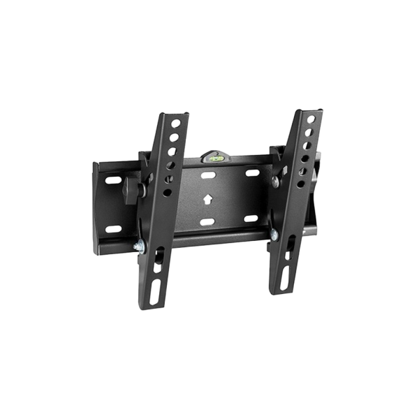 Настенное крепление Gembird "WM-42T-02", черное, 23-42 дюйма, макс. 30 кг, VESA: до 200x200 мм, расстояние от стены: 50 мм, +12° ~ -12