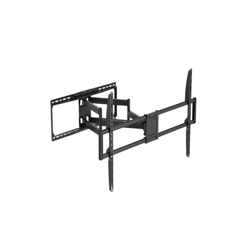 Wall Mount  Gembird "WM-105ST-01" Black 50"-105", 75kg, VESA:up 900x600, Wall dist:78 ~ 644 mm