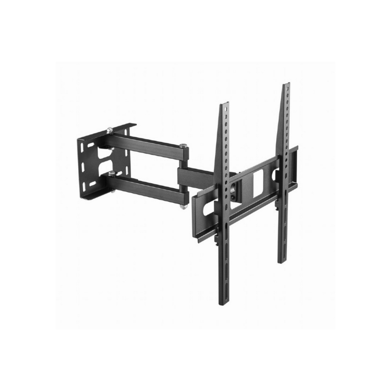 Настенное крепление Gembird "WM-55ST-03", черное, 32–55 дюймов, 35 кг, VESA: до 400 x 400, расстояние от стены: 105–429 мм ±90°,-