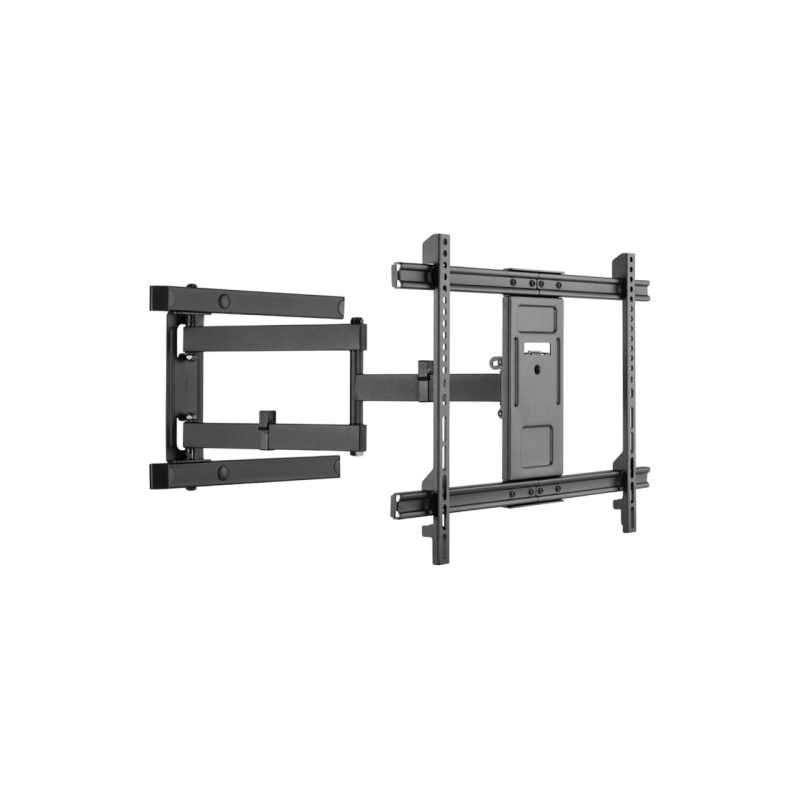 Настенное крепление Gembird "WM-80ST-05" черное, 37"-80", 50 кг, VESA: до 600x400, расстояние от стены: 76~620 мм, ±50