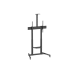 Display/TV Mount Stand Gembird TVS-100T-03, 60-100"; Black, VESA; max 120kg, TV floor stand with caster wheels