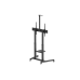Display/TV Mount Stand Gembird TVS-100T-03, 60-100"; Black, VESA; max 120kg, TV floor stand with caster wheels