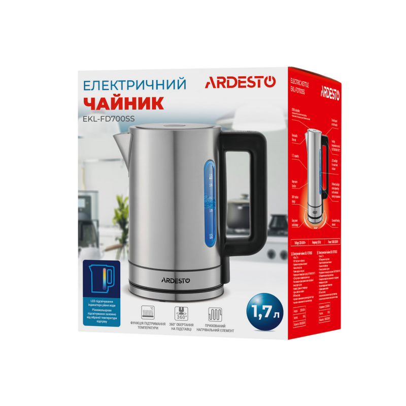 Чайник Ardesto EKL-FD700SS