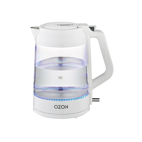 Kettle Ozon EKC-1705A-GS, White