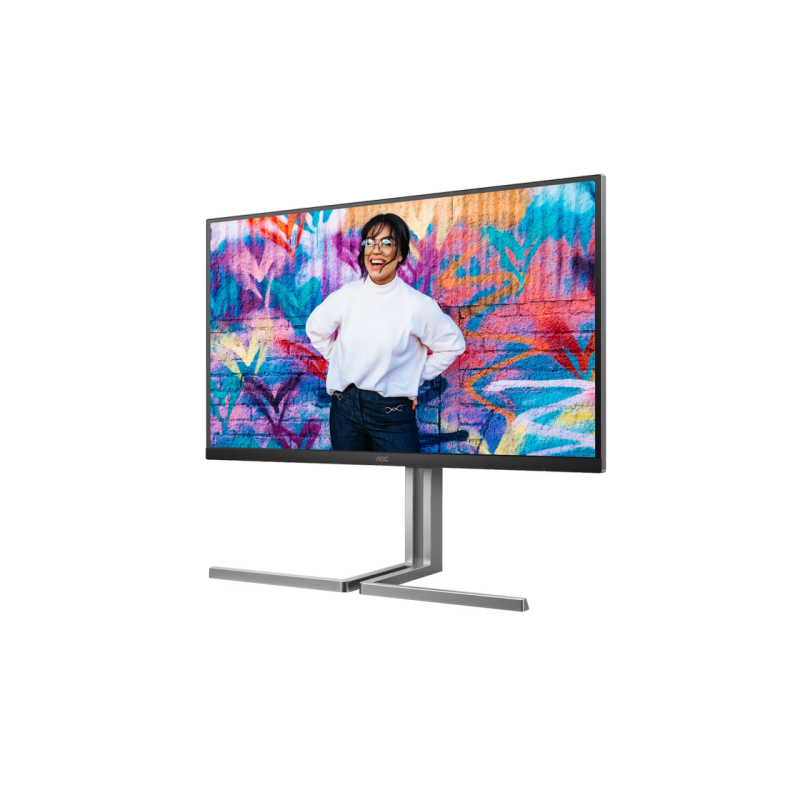 32" AOC U32U3CV,Black,IPS,3840x2160,60Hz,Adaptive Sync,4ms,400cd,HDR400,HDMI+DP+USB+TypeC,Spkrs,Pivot